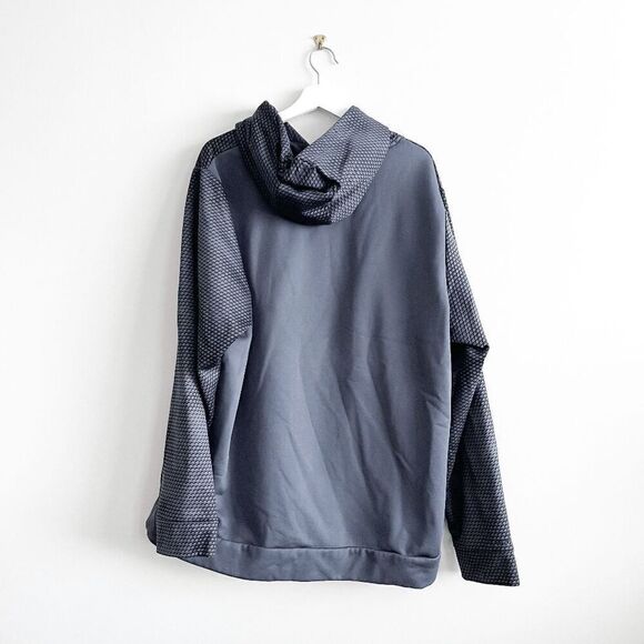 Under Armour Men's Geometric Storm Armour Fleece Lined Pullover Hoodie Gray 2XL - Picture 2 of 6